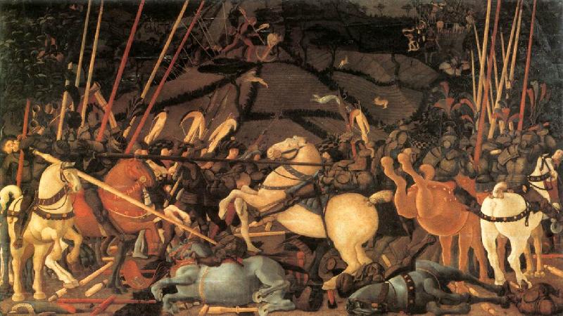 UCCELLO, Paolo Bernardino della Ciarda Thrown Off His Horse wt France oil painting art